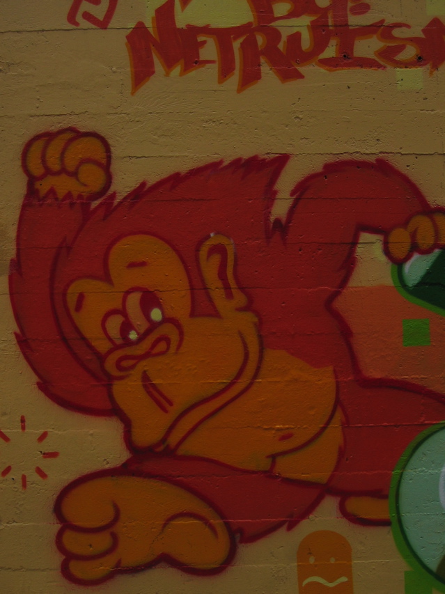 Video-Game Homage, Grafitti on Market Street