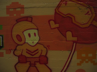 Video-Game Homage, Grafitti on Market Street
