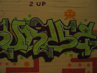 Video-Game Homage, Grafitti on Market Street