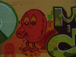 Video-Game Homage, Grafitti on Market Street