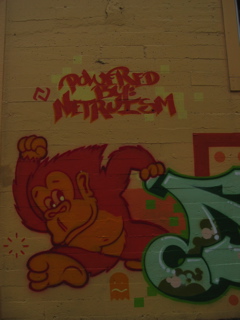 Video-Game Homage, Grafitti on Market Street
