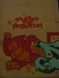 Video-Game Homage, Grafitti on Market Street
