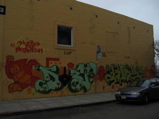 Video-Game Homage, Grafitti on Market Street