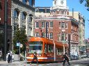 Portland downtown train.