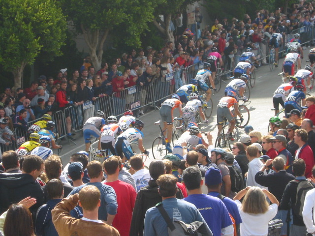 Grinding up Fillmore to Broadway.