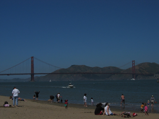 Crissy Field and the Golden Gate Bridge