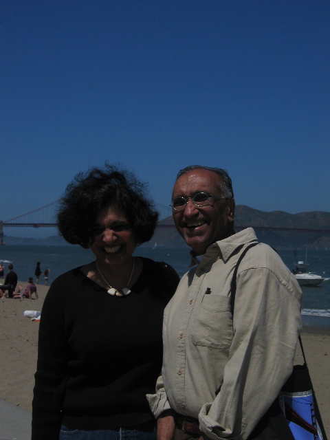 Mum and Dad and the Golden Gate Bridge