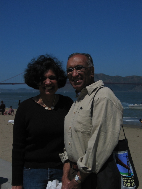 Mum and Dad and the Golden Gate Bridge
