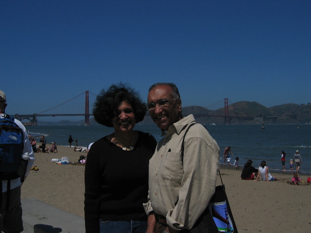 Mum and Dad and the Golden Gate Bridge