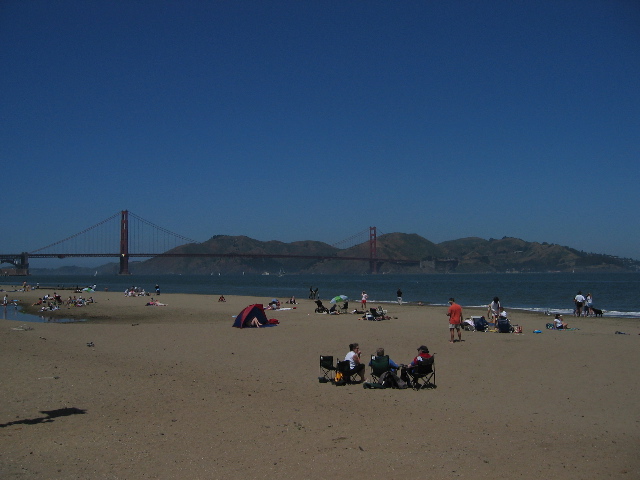 Crissy Field and the Golden Gate Bridge