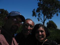 Salim, Dad, and Mum at Coit Tower