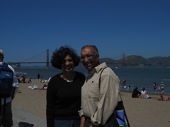 Mum and Dad and the Golden Gate Bridge