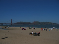 Crissy Field and the Golden Gate Bridge