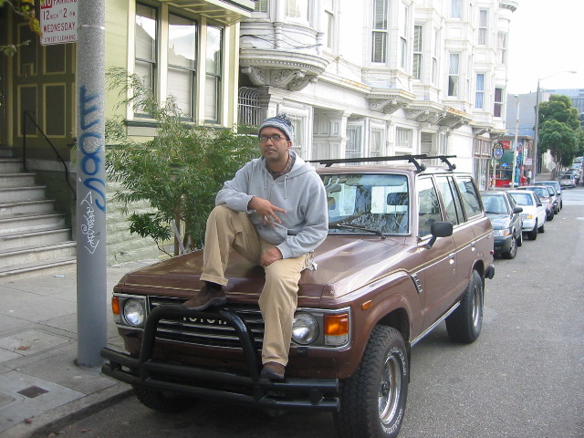 Salim and the FJ60.