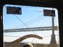Bay Bridge, seen from the N-Judah. 