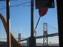 Bay Bridge, seen from the N-Judah. 